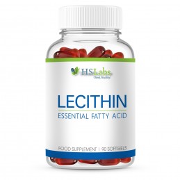 HS Labs Lecitina 1200 mg 90 Capsule Beneficii Lecitina: Lecitina construiește fiecare celulă a corpului nostru, contribuie la sc